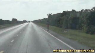 Nadia Capri fucked by stranger guy in public then facialed