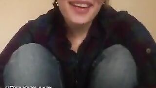 Cute Girl Fingers On The Floor