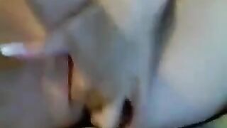 Blonde Slut Fingering In Fishnet Stockings