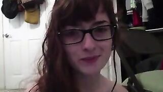 Slutty Nerd Masturbating