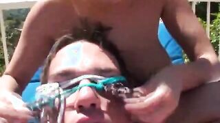 Drunken Women Taking Turns With One Dick Outdoors