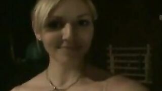 College Student Teases Her Body