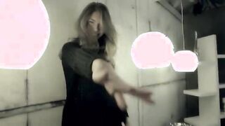 brunette sexy tease pussy in the bed