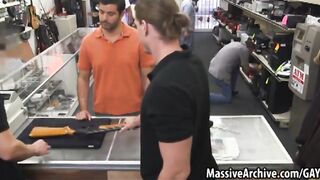 Broke straight guy gets fucked for cash