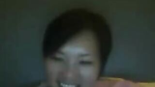 Shy Chinese Girl Takes Off Her Top