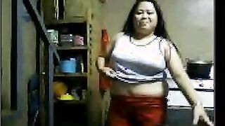 Fat Woman Showing Off Her Tits