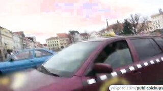 Lovely Natali Blue gets paid for public sex and gets sticky creampie after