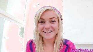 Tiny teen Chloe Foster all holes banged with huge cock