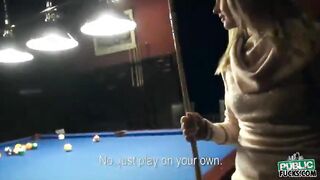 Amateur blonde Euro slut Mikayla drilled for some money