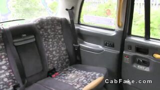 Blonde British babe fucked on a backseat