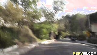 Hot girl fucks total stranger in her house