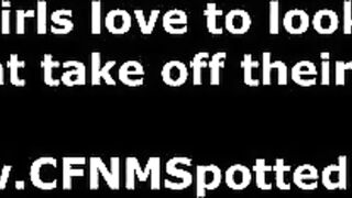 Group of CFNM female judges rate naked cock