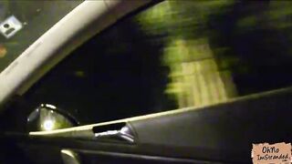 Stranded blonde gives a hot blowjob and gets fucked POV style