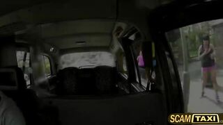 Super sexy Kerry rides a cab and gets hard fucked in the backseat of the cab