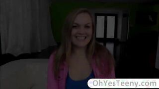 Busty teen Summer Daize becomes horny and swallows a big cock