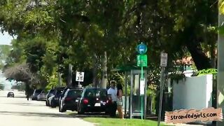 Beautiful amateur teen Calenita railed in gasoline station