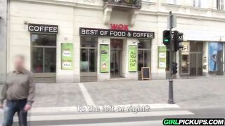 Picking up hot girl on sex shop and fucking her in ass