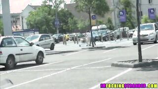 Smokin hot Romanian Zelda fucks for a joy ride with the stranger