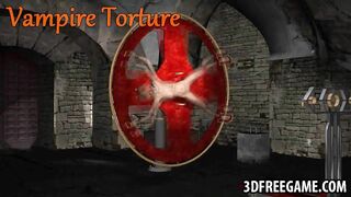 Foxy restrained 3D cartoon blonde babe gets fucked