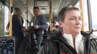Crazy hot fucking on a bus