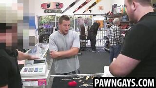 Hot stud trying to make a deal at the pawn shop