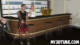 Hot 3D cartoon redhead babe gets fucked by a zombie