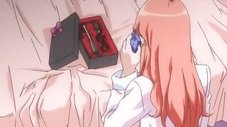 Redhead futagirl gets her asshole toyed