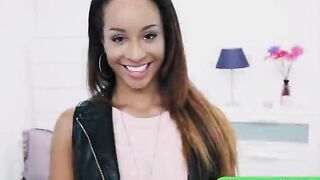 Beautiful black babe show off her sexy body then screwed