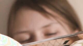 Snatch fingering of busty cheerleader