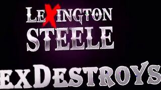 Pretty Lola Foxx welcomes Lex home in a red sexy outfit and they fuck