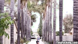 Hot petite blonde teen fucks married man