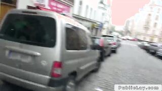 Perfect ass amateur bangs in public