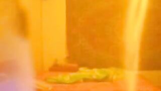 Hidden cam young couple and a curious cat