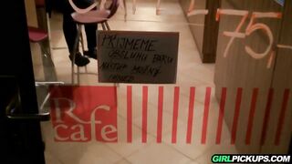 Pickup cute barista and fuck her in the ass