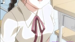 young schoolgirl slut sucking huge cock in the bathroom