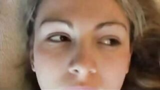 I recorded to my girlfriend her face while I was drilling her pussy.