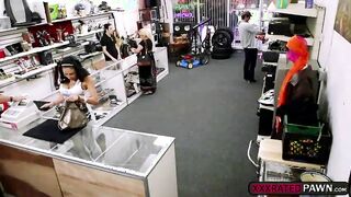 Big tits latina agrees to sucks a cock for money and gets laid after