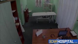 Beautiful Adela gets her pink pussy licked and then pounded by her doctor