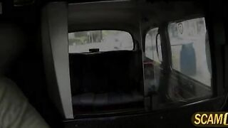 Chantelle gets pussy pounded in the backseat for a free cab fare