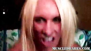 wild sporty blonde babe Janet