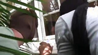 Three young babysitters fucking with burglar