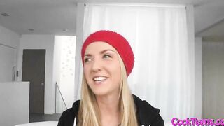 Sexy blonde teen Karla Kush pussy stuffed by big cock