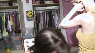 Two lezzs licking pussies themself