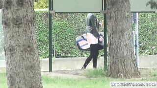 Stranger picks up and fucks teen in car