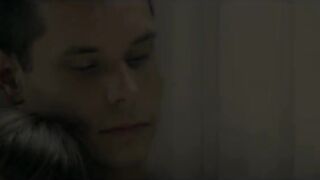 pleasing babe Brooklyn loving on a sofa