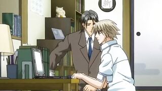 Horny hentai gay man doggy style hardcore fun