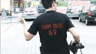 Forest fuck with picked up German