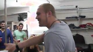 attractive brunette likes it hardcore on college