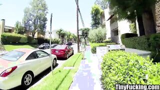 Petite college girl fucks fake photographer for money