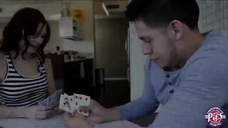 Horny hot brunette teen Chloe Love gets banged hard and creampied after on a hot afternoon